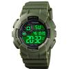 TONSHEN Orologio Uomo Sportivo 50M Impermeabile LED Elettronico Doppio Tempo Outdoor Militare Digitale Orologi da Polso Allarme Cronometro
