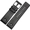 ROUHO Traspirante Cinturino Vera Pelle, Bracciale Anallergico Regolabile Orologio per Diesel DZ4323 7312 7314 7348 1657 4318-Nero 32mm