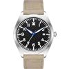 Boyarca Orologio Pilota Uomo Orologio da Polso Aviazione Giapponese Movimento Automatico Orologi Meccanici Cassa in Acciaio Inox Orologi Flieger Impermeabili con Quadrante Luminoso, Cachi A