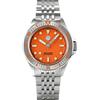 NC San Martin SN044G 8215 Design originale Bracciale Dive Watch Sapphire Glass 20ATM Fashion Acciaio Orologio meccanico automatico (orange)