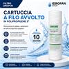 Cartuccia Polipropilene Avvolto 9-3/4 10 Micron