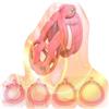 Tambaa Gabbia da allenamento comoda da uomo migliorata con 4 anelli, biancheria intima speciale per adulti da uomo -ITHA16 (Rosa, Piccolo)