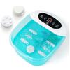 GYMAX Pediluvio con Massaggio e Riscaldamento, Pediluvio Massaggiatore con Perle Massaggianti Rimovibili, 35-46°C, Pediluvio Elettrico con Funzione Timer (AZZURRO)