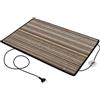 Mi-Heat Chenille 50x75cm marrone riscaldamento domestico tappetino scaldapiedi