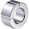 AAKOMA Anello magnetico per pene in acciaio inossidabile Anello per uomo con erezione maschile Giocattoli sessuali per uomo Spessore argento 30 mm