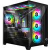EMPIRE GAMING - Case da Gioco PC Gaming CL-242 - ARGB Grande Torre ATX, Micro-ATX e ITX - 7 Ventole 120 mm 3 pin 5 Volt LED RGB Indirizzabile - MB Sync - Mid Tower Nero