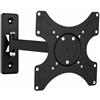 Techly 301443 Supporto a Muro per TV LED LCD 19-37 inclinabile 2 snodi Nero Nero