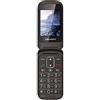 Majestic TLF SILENO 50R FLIP - Senior phone con doppio display TFT a colori, bluetooth, fotocamera, flip attivo,torcia LED, tasto SOS, Base di ricarica, Nero