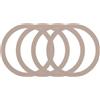 QUARKZMAN 4pz Anello Adattatore Magnetica, Kit di Conversione Universale per Caricabatterie Wireless Magnetica Anello Metallico Scintillante Adesivo per Custodia Telefono, Oro