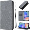 LSPCASA Protettiva Case Per Samsung Galaxy A05S 4G 6.7 Pollici Pelle Artificiale Cover Samsung A05S/SM-A057 Con Slot Per Schede Cover Funzione Supporto Custodia, Grigio