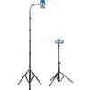 Elitehood 81inch/205cm Treppiede Smartphone Alto, Treppiede IPhone con Collo D'oca Regolabile da 43 cm, Rreppiedi Smartphone in metallo per iPhone 14 Pro Max / 13 Pro / 12 Pro Max, Telefoni Android