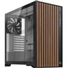 NEWWAY - NW1 - Case PC frontale in legno - Medio Torre Compatibile ATX/Micro-ATX/ITX - Tipo C USB - Ventole incluse 3 x 140 mm PWM - Pannello laterale Vetro temperato (nero)