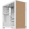 NEWWAY - NW1 - Case PC frontale in legno - Medio Torre Compatibile ATX/Micro-ATX/ITX - Tipo C USB - Ventole incluse 3 x 140 mm PWM - Pannello laterale Vetro temperato
