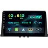 MISONDA Autoradio Android 15 2 Din Radio per Citroen Berlingo 2019/Per Peugeot Partner/Rifter 2020/Per Opel Combo con GPS Navi Free Camera&Mic-BT5.0 Carplay DSP FM WiFi SWC RDS DAB, 4G+64G