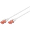 DIGITUS Cavo LAN Cat 6 - 2 m - U/UTP non schermato - 1 Gbit/s - 250 MHz - PoE++ - AWG 27/7 - LSZH - Cavo di rete RJ45 - Cavo patch - Compatibile con Cat6A e Cat5e - Bianco