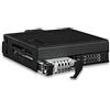 Icy Dock Rack rimovibile Bakplane in Metallo 2 x 2,5 SSD NVMe U.2/U.3 SlimSAS (SFF-8654 8i) , PCIe 4.0, per alloggiamento unità 5,25 - ToughArmor MB105VP-B
