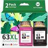 MYTONER Cartucce d'inchiostro 63XL nero e colore di ricambio per HP Ink 63