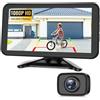 AUTO-VOX W12 Telecamera Posteriore Auto Wireless: 5" Lcd 1080p Telecamera Retromarcia Auto Supporta 2 Telecamere, Telecamera Auto Retromarcia Con Segnale Stabile, Ip69k Impermeabile, Visione Notturna