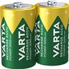 VARTA Batterie ricaricabili D Mono Rechargeable Ready2Use precaricata (pacco da 2, 3000mAh), ricaricabile senza effetto Memory - pronta all'uso