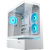 Cougar CFV235 ARGB Gaming Box, MidTower ATX/CEB, 270° Airflow, 4 ventole ARGB-PWM, GPU fino a 430 mm, USB-C (bianco)