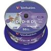 Verbatim DVD+R Double Layer 8.5 GB printable, confezione da 50 pezzi