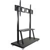 Techly 105582 Supporto a Pavimento con Mensola per TV LCD/LED/Plasma 55-120 Nero
