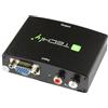 Techly 301627 Convertitore da VGA/Audio a HDMI Nero