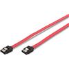 DIGITUS Cavo SATA III - 0,3 m - 6 Gbit/s - con blocco - SATA 3 - adatto per HDD, SSD o unità ottiche - Rosso