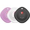 Verbatim My Finder - Set di 3 tracker Bluetooth per zaino, valigia, portafoglio, chiavi, ecc. Compatibile con Apple Dove si trova? » con batteria sostituibile