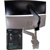 ULTRARM Braccio di Estensione Heavy Duty [Accessorio - richiede MA20P-S] Supporto Doppio Verticale per Monitor 49″ Regolabile in Altezza, VESA 100×100, Nero, MA20P-A