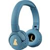 POGS Cuffie bluetooth per bambini | The Gecko | Cuffie robuste per bambini dai 3 anni con controllo del volume, microfono, limitatore di volume 85 dB wireless blu