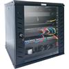 Techly Professional 367447 Armadio Rack 19 a Muro 6 unità P.600 mm Flat Pack Nero Nero
