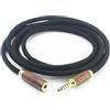 NewFantasia 4,4 mm Balanced Audio Adapter Cable Male to Female, 6N OCC Single Crystal Silver-Plated Copper Extension Cable With Shell