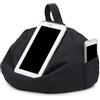 Raypontia Pouf per tablet, 23 x 23 x 15 cm, pouf per cellulare, supporto per tablet, supporto per tablet, supporto per tablet, supporto per tablet, colore nero