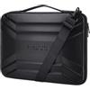 MOSISO 15-15,6 Pollici Guscio Duro Borsa Tracolla PC Laptop,Impermeabile Antiurto Simmetrico Trapezio EVA Computer Borsa Carry Caso Compatibile con MacBook Pro 16,HP,Dell,Lenovo,Asus Notebook,Nero