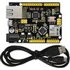 KEYESTUDIO Scheda di sviluppo scheda di controllo Ethernet W5500 per Arduino IDE, supporto scheda MicroSD, non Ethernet Shield (NO pin)