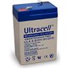 Wentronic BATTERIA Al PIOMBO ULTRACELL 6V 4.5ah RICARICABILE