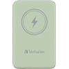 Verbatim Charge 'n' Go Magnetic Wireless Power Bank 10000 Green