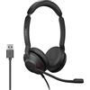Jabra Evolve2 30 Headset - Noise Cancelling, USB-A, Ottimizzato per Microsoft Teams, Stereo, Prima edizione