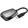Lexar Lettore professionale USB 3.2 Type-C a doppio slot, supporta schede SD e microSD UHS-II, lettura fino a 312 MB/s (LRW470U-RNHNU)