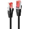 Lindy Cavo di rete S/FTP Cat.6, Nero 1.5m