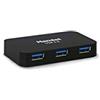 Hamlet XHUB430BK Hub USB 3.0 4 porte 5GBbs con cavo USB 3.0