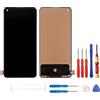 SWARK Display TFT compatibile con OnePlus Nord 2 5G / OnePlus Nord CE 5G (nero senza cornice), display LCD touch screen + strumenti (non impronte digitali)