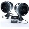 GoHawk Altoparlanti Bluetooth per moto con anello LED, sistema stereo impermeabile da 4 pollici, amplificatore integrato con lettore audio musicale w/USB AUX per Harley ATV Scooter 4 ruote, AJ4-Halo