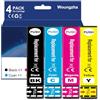 Woungzha Cartuccia d'inchiostro T40D Multipack Compatibile per Epson T40D1 per Epson SureColor SC-T2100, SureColor SC-T3100 SC-T5100, SureColor SC-T3100M MFP (4-Pack)
