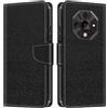 Shantime Custodia Portafoglio in Pelle Compatibile con Ulefone Armor X16, Cover Colorata Flip con Portacarte, Chiusura Magnetica Protettiva(Nero)