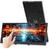 Prechen - Monitor secondario con touch screen da 12,3 pollici, barra allungata IPS Touch screen da viaggio LCD 1920 x 720 HDMI USBC, Touch screen portatile, nero, 12,3