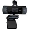 THRONMAX Stream GO X1 PRO 1080P Full HD Webcam with Auto Focus, Built-In Noise-Reducing Dual Microphone, Automatic Low Light Correction, 90 Degree View, Plug and Play USB Camera & Tripod Stand - Black
