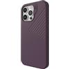 ZAGG Denali - Custodia per iPhone 15 Pro Max a scatto, protezione dalle cadute (5 m), custodia per cellulare testurizzata a doppio strato, design antiscivolo, custodia MagSafe, viola