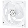 ARCTIC P12 PWM PST - 120 mm Ventola PC, PWM Sharing Technology, Pressione Statica, Connessione PST, Velocità 200-1800 rpm (0 rpm <5%), 0,3 Sone - Bianco/Transparente